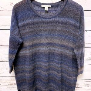 Autumn Cashmere Ombré Striped Sweater Size M